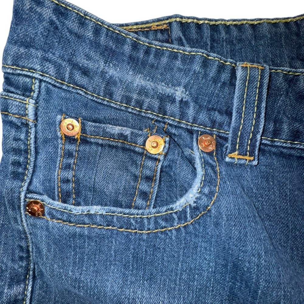 Levis 542 Low Flare Denim Jeans Womens 16M - Picture 7 of 8